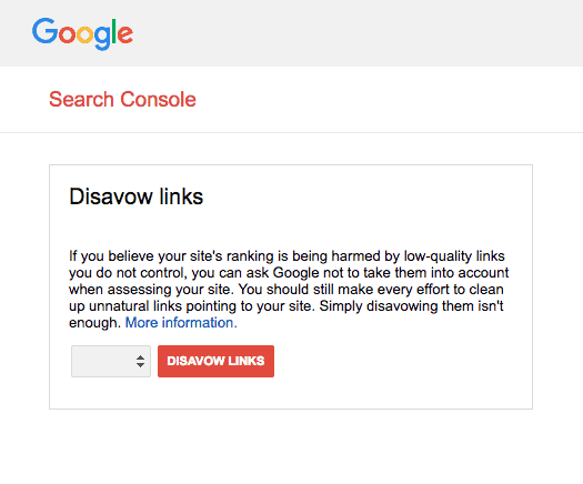 Disavow file-스팸메일, 구글 서치콘솔