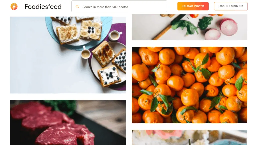 free food image stock site