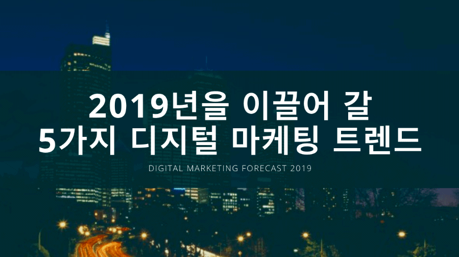 Digital Marketing Forecast 2019