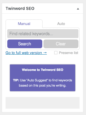 WP Twinword SEO