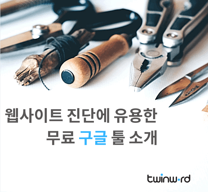 웹사이트 진단에 유용한 무료 구글 툴 소개
