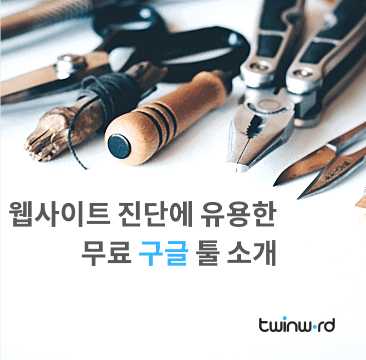 웹사이트 진단에 유용한 무료 구글 툴 소개